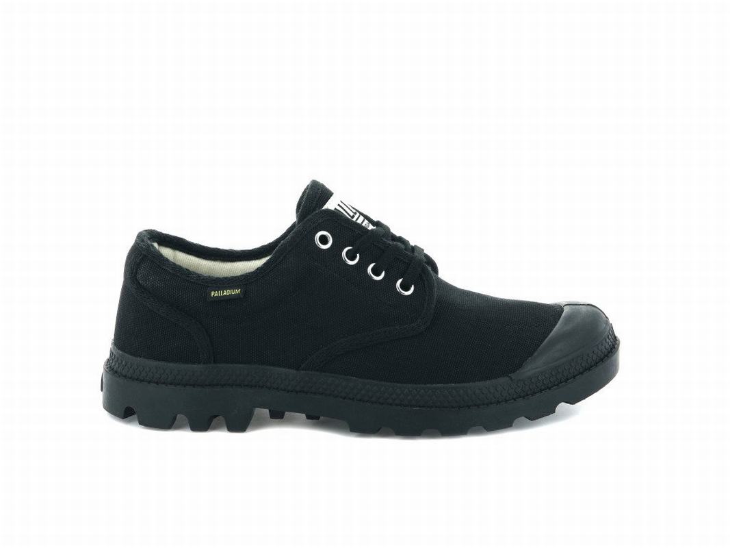 Palladium Pampa Oxford Originale Damen Schuhe Schwarz ||932586-JGS||